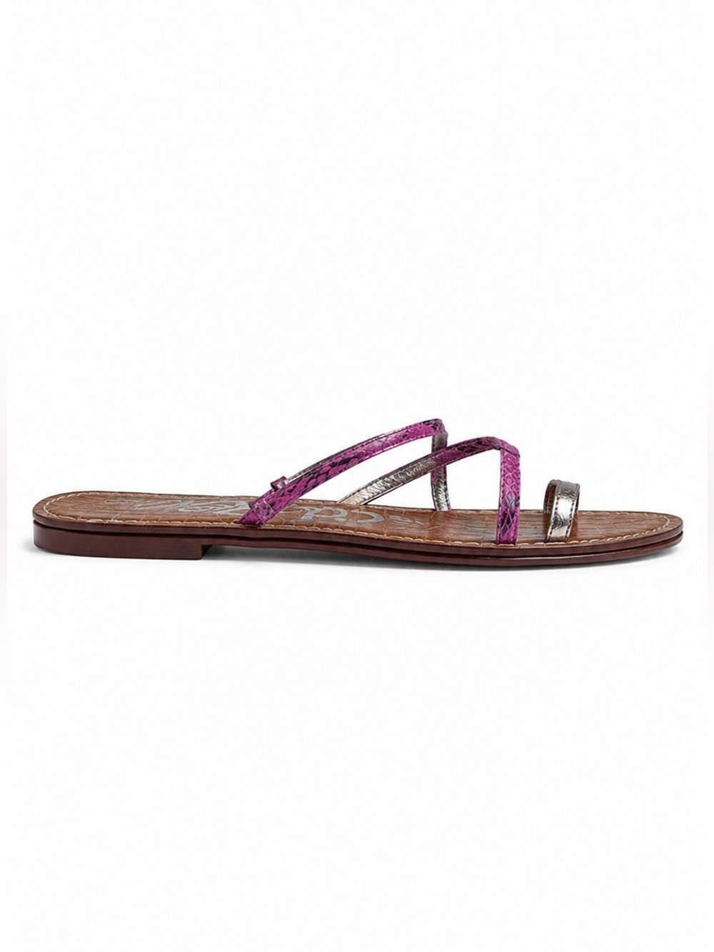 Sam Edelman Gigi Pink Snakeskin Thong Gladiator Sandals Women’s Size 9.5